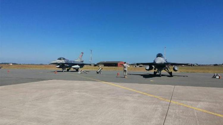 MSB: Air Defender 23 Tatbikatına katılacak 3 adet F-16 uçağımız Almanyaya ulaştı