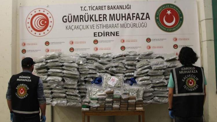 Edirne’de son bir haftada 462 kilo uyuşturucu ele geçti: 47 gözaltı