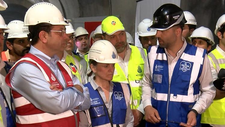 İmamoğlu Ümraniye-Göztepe Metro Hattı ilk ray kaynatma törenine katıldı