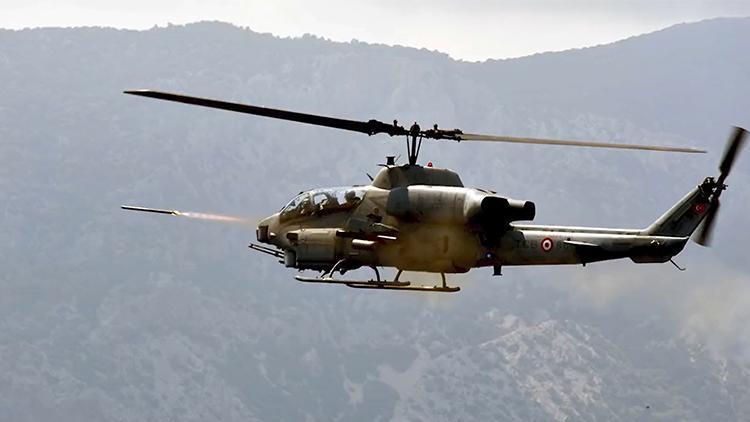 MSB, AH-1W Super Cobra helikopterin hava-yer atışlarından görüntüler paylaştı