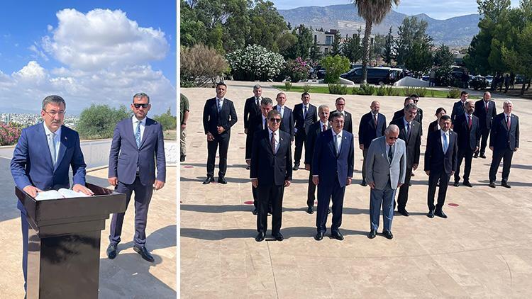 Cumhurbaşkanı Yardımcısı Cevdet Yılmaz, Fazıl Küçük Anıtını ziyaret etti