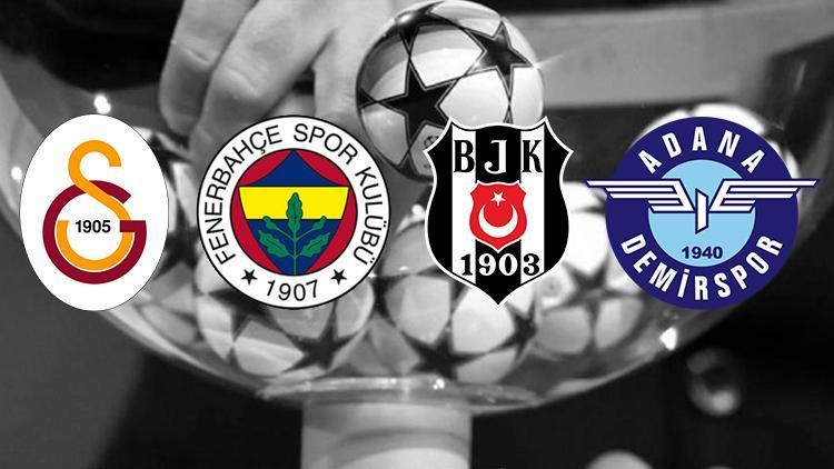 Galatasaray, Fenerbahçe, Beşiktaş ve Adana Demirsporun rakipleri belli oluyor