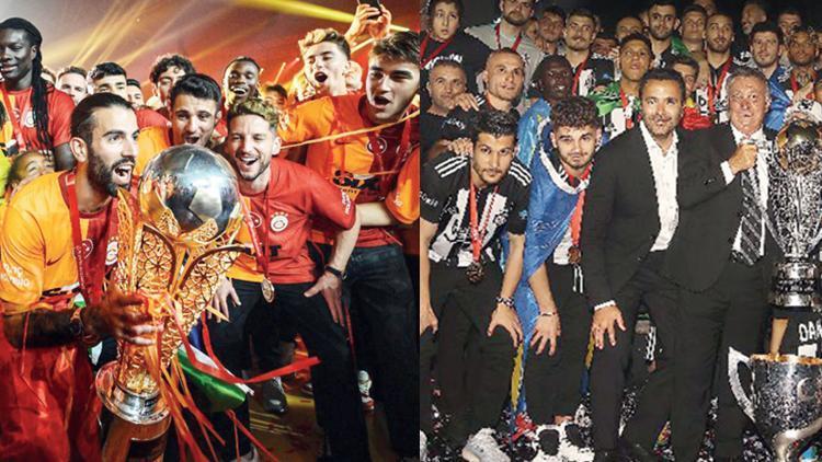 Süper Ligde dikkat çeken istatistik Puanlar Beşiktaşın, kupalar Galatasarayın
