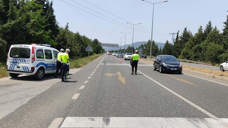 Muğlada dronla denetimde 18 sürücüye ceza kesildi