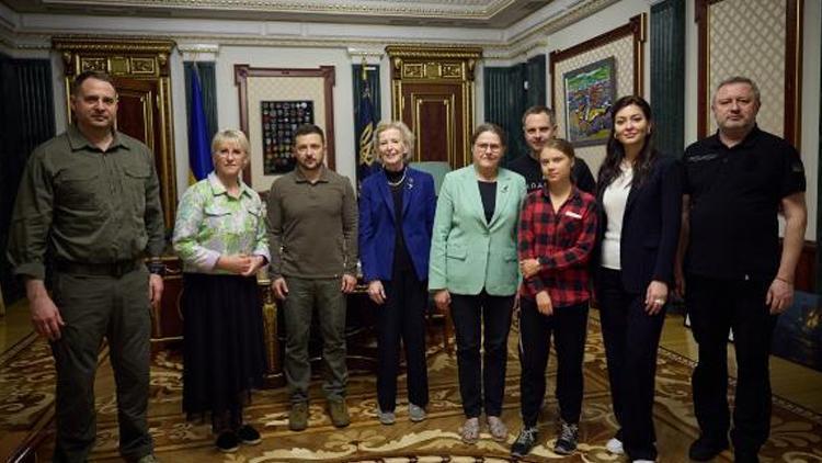 Greta Thunberg, Kievde Zelenski ile görüştü