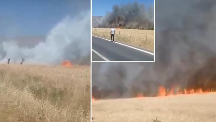 Diyarbakır’da ekili arazide yangın: 6 saatte söndürüldü