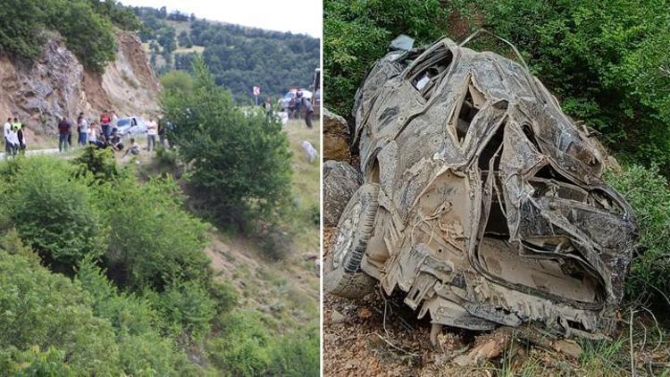 Kayıp 3 kişinin otomobili uçurumun dibinde bulundu: 2 ölü, 1 yaralı