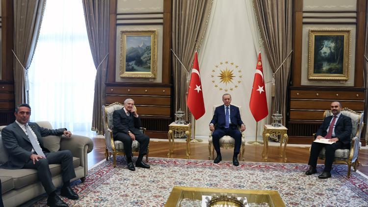 Erdoğan, iş insanları Rahmi Koç ve Ali Koçu kabul etti