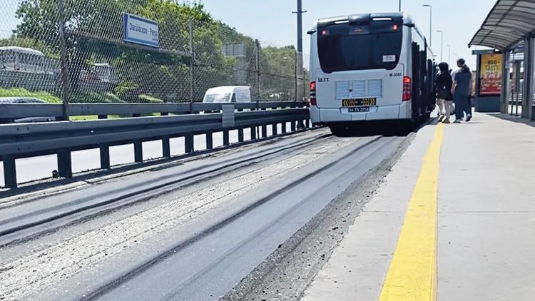 Metrobüs hattında 120 günlük çalışma