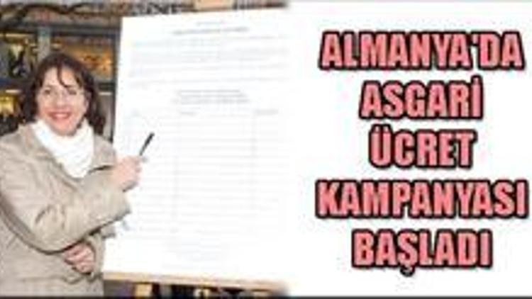 Asgari ücret kampanyası başladı