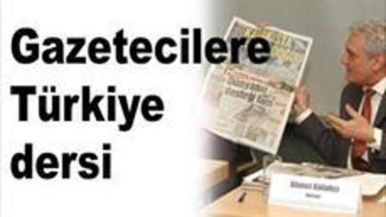 Alman gazetecilere Türkiye dersi