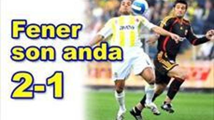 Fener Kayserisporu son anda yendi