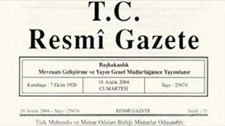 Milletlerarası anlaşmalar Resmi gazetede