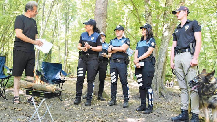 Belgrad Ormanı’nda piknikçiye mangal uyarısı
