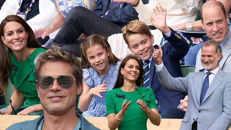 Wimbledon finaline ünlü yağdı… Krallar, prensesler ve Hollywood’un en büyük yıldızları oradaydı: Brad Pitt’e bakmaktan maçı izleyemedik