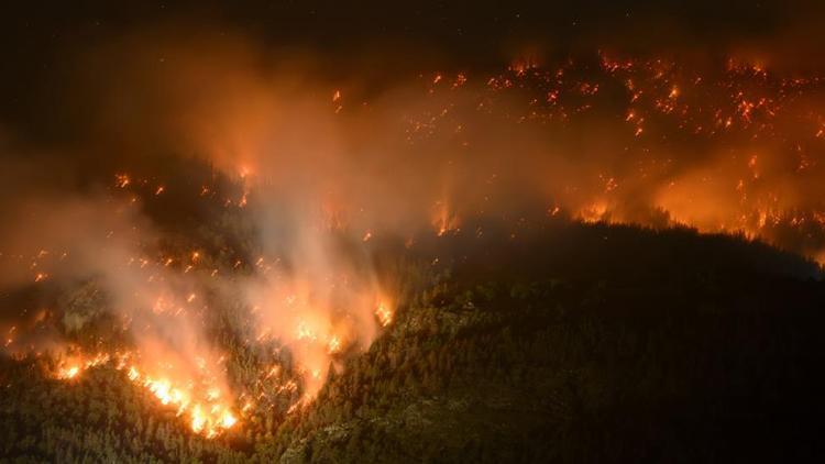 İsviçrede orman yangını: 200 kişi tahliye edildi