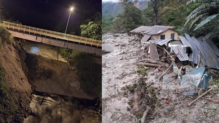Kolombiyadan inanılmaz görüntüler... Nehir taştı, sokaklar çamurla kaplandı: 6 ölü