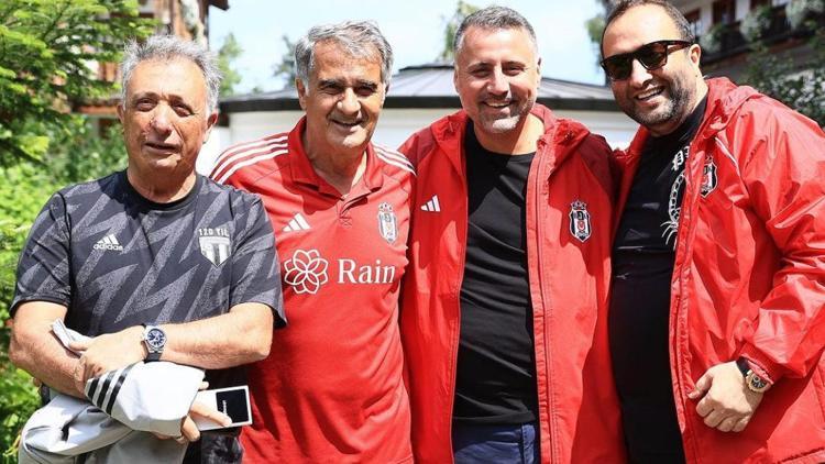 Beşiktaş Başkanı Çebi ve yönetim, kampta takıma moral verdi