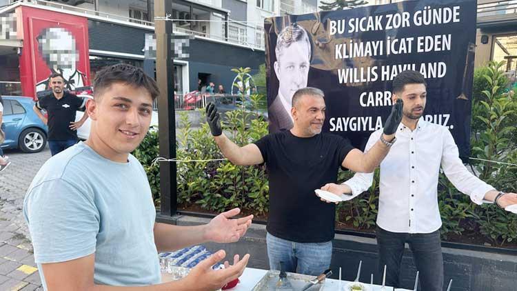 Hava sıcaklığının 40 dereceyi aştığı Adana’da klimanın mucidine hayır duası