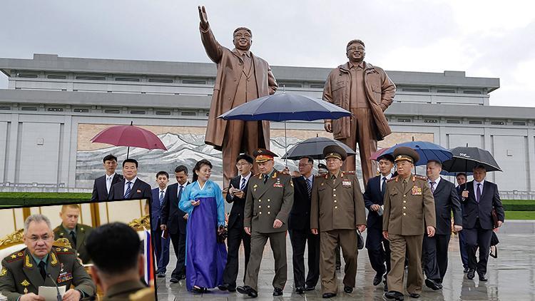 Moskovadan kritik temas... Rusya Savunma Bakanı Şoygu, Kuzey Kore’de