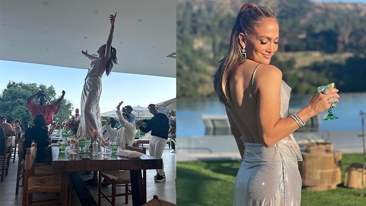 Yıllar geçiyor ama o yaşlanmıyor: Jennifer Lopez doğum gününde masada dans etti