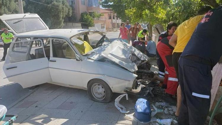 Muğlada korkunç kaza: Yayanın bacağı koptu