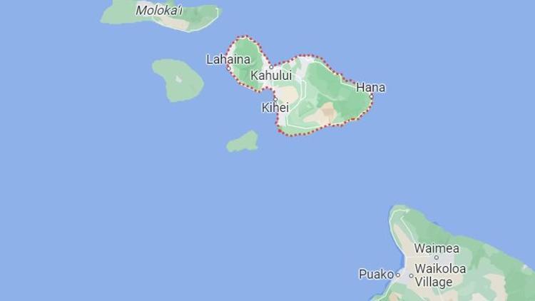 Hawaii Maui adası nerede Hawaii Maui adası harita üzerindeki konumu