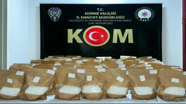 Edirne’de uyuşturucu operasyonu 72 kilo uyuşturucu ele geçirildi