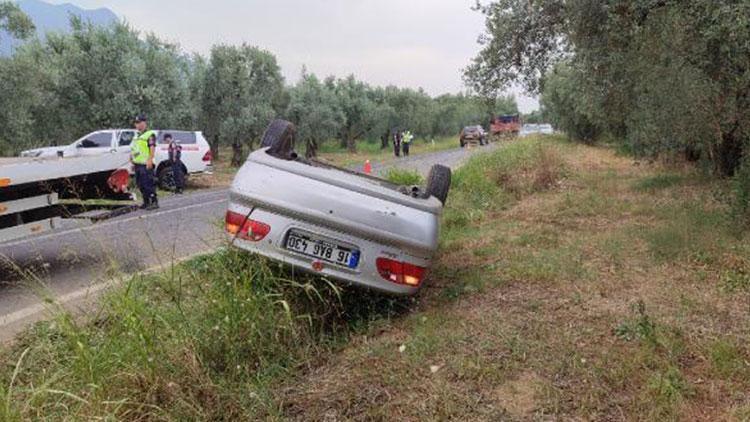 Bursada otomobil takla attı... Sürücü hayatını kaybetti, 2 kişi yaralandı