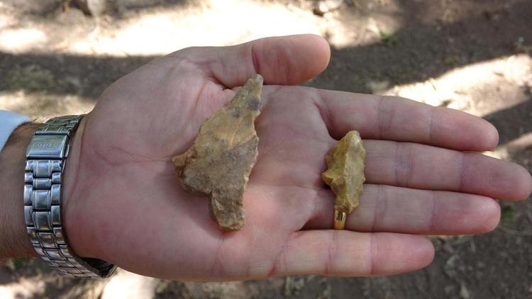 Çanakkalede Orta Paleolitik döneme ait saplı alet uçları bulundu