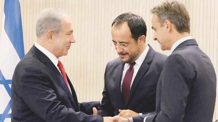 İsrail Başbakanı ve Rum-Yunan ikilisi... Doğu Akdeniz’de 9’uncu kez aynı poz