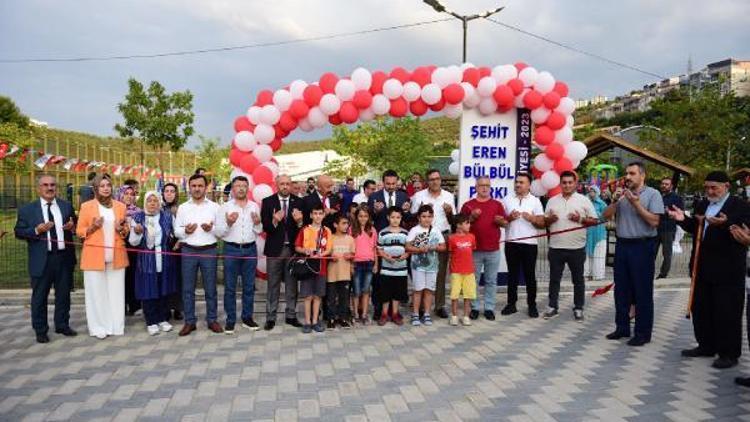 Kestel Belediyesi tarafından tamamlanan Şehit Eren Bülbül Parkı hizmete açıldı