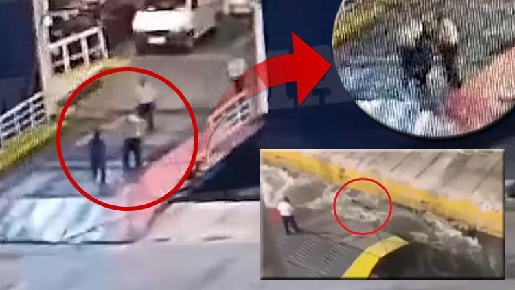 Komşuyu ayağa kaldıran görüntüler: Geç kalan adamı feribottan aşağı attılar Sosyal medyada öfke: Bu bir cinayet...