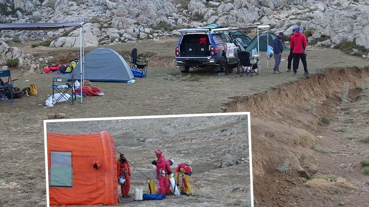 Mersinde mağarada rahatsızlanan ABDliye olay yerinde müdahale: Tedaviye olumlu yanıt verdi