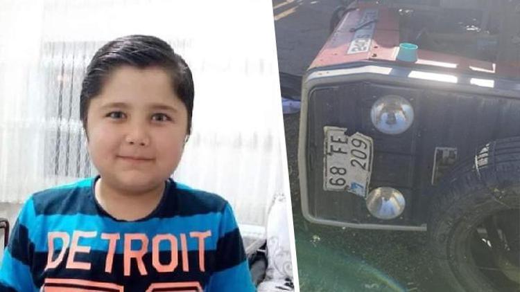 Aksarayda korkunç kaza: 12 yaşındaki Evren hayatını kaybetti