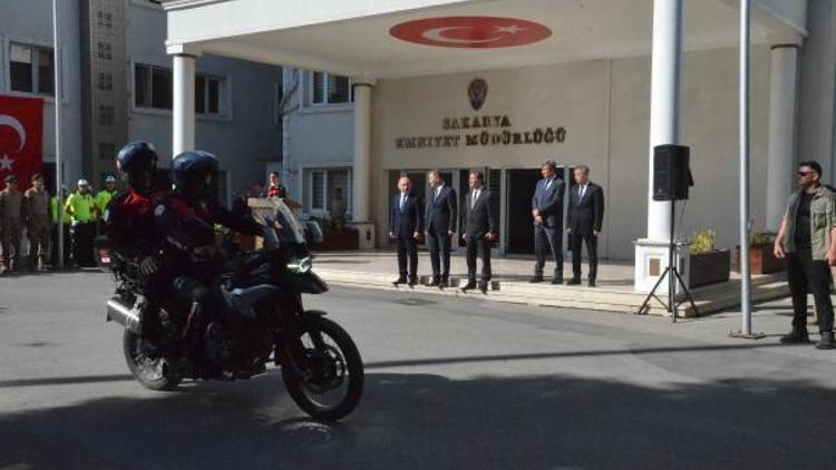 Sakaryada, motosikletli yunus polislerine yeni motosikletleri verildi