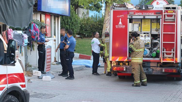 İzmir Bayraklıda barda yangında bir can kaybı