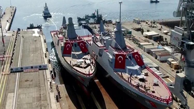 Mavi Vatan'a 2 yeni açık deniz karakol gemisi: TCG Akhisar ve TCG Koçhisar denize indirildi - Son Dakika Haberleri İnternet