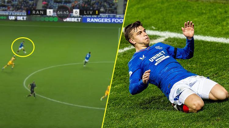 İskoçya Lig Kupasında Rangers - Livingston maçına Rıdvan Yılmaz damgası İnanılmaz golle siftah yaptı