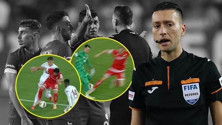 Antalyaspor - Galatasaray maçının tartışmalı hakem kararları masaya yatırıldı: Açık ve net penaltı Buksaya sarı, Musleraya kırmızı kart...