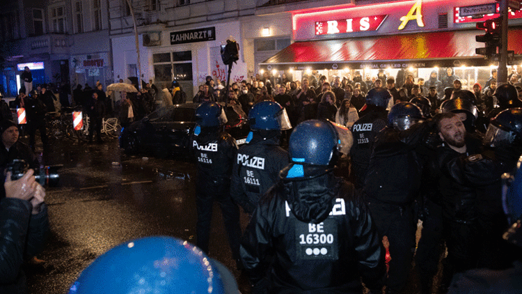 Berlin’de Hamas yanlılarına tepki