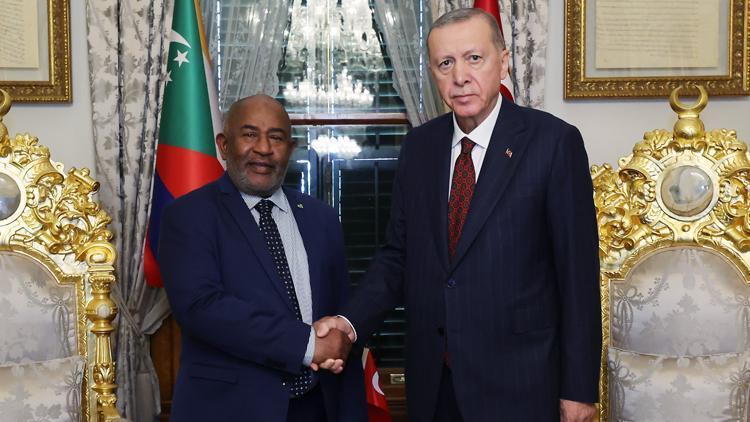 Cumhurbaşkanı Erdoğan, Komorlar Birliği Cumhurbaşkanı ile görüştü