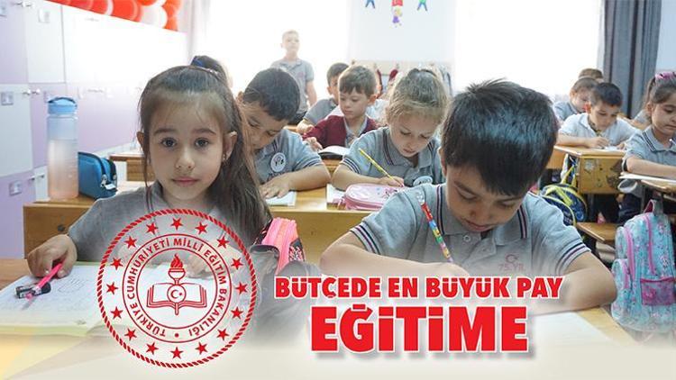 Bütçede en büyük pay eğitime