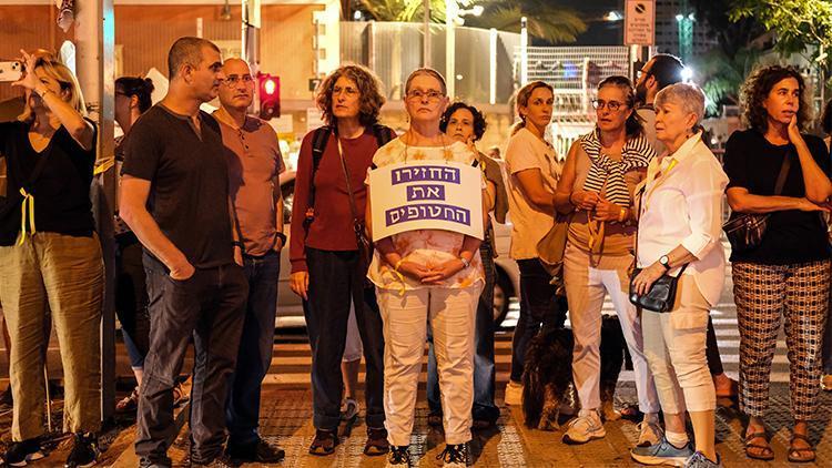 İsrailde protesto: Çocuklarımızı eve getirin