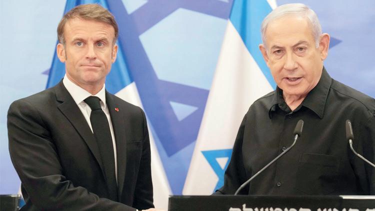 Macron: Koalisyon Hamas’a karşı da savaşsın