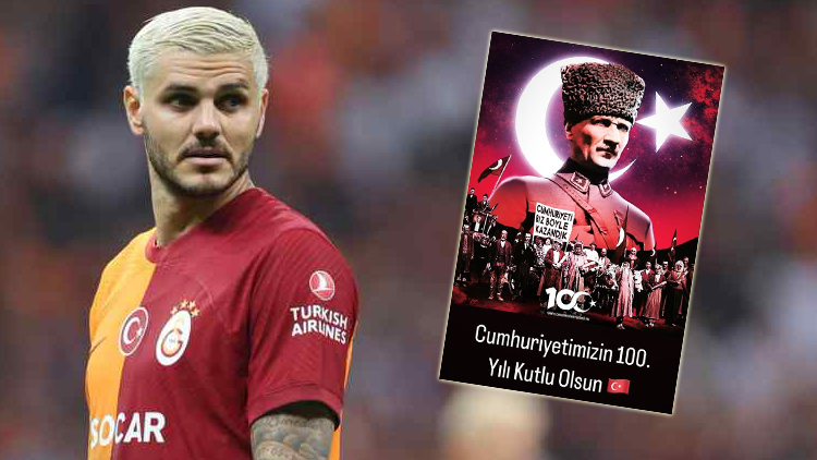 Galatasaraylı Mauro Icardi’den Cumhuriyetin 100. yılına özel paylaşım