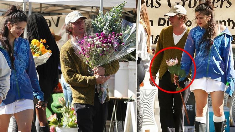 Daha boşanmadan ikinci aşka yelken açtı: Ünlü aktör yıldız şarkıcıya kucak dolusu çiçek aldı