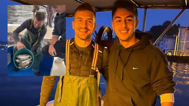Fenerbahçede Dusan Tadic, İsmail Kartalın oğluyla balık tuttu
