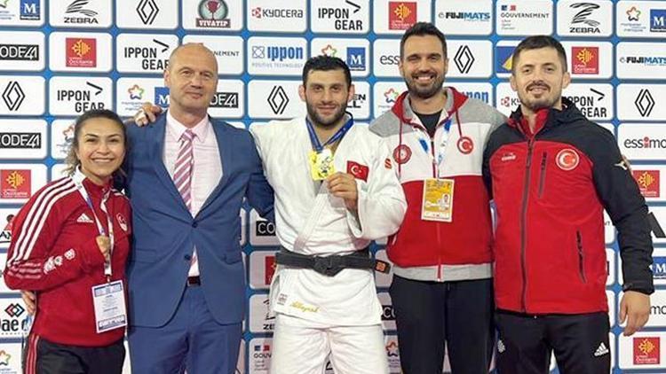 Milli judocu Vedat Albayraktan altın madalya