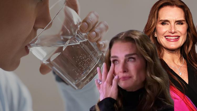 Ünlü oyuncu Brooke Shields'in yaşadıkları korkuttu... Çok fazla su içmek nöbetlere neden olabilir! Kaç litreden sonrası tehlikeli?